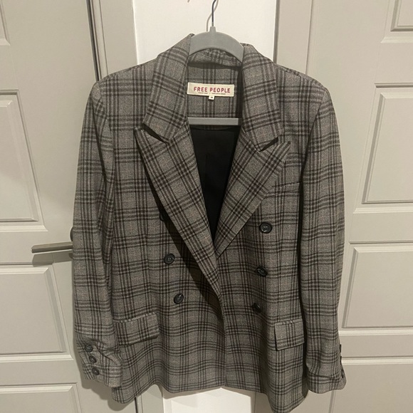 Free People Ashby Blazer in Black Combo - Picture 5 of 11